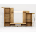 White Massive Wood Entertainment Center TV -Standschrank